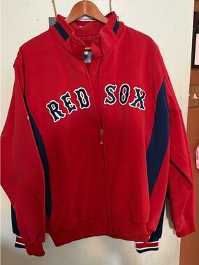 Majestic Red & Navy Boston Red Sox Full-Zip Jacket